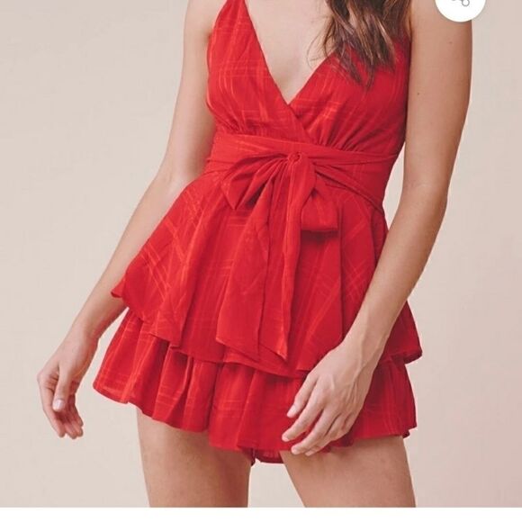 Polly Tiered Ruffle Romper 2 - Picture 1 of 7